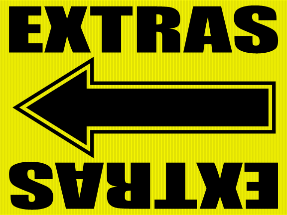 "Extras" Movie Location Sign