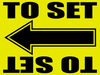 "To Set" Movie Location Sign